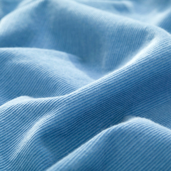 Cord Drawstring Shorts - Dusty Blue