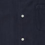 Tencel Cuban Collar Shirt - Navy Blue