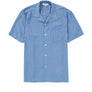 Tencel Cuban Collar Shirt - Dusty Blue