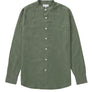 Tencel Collarless Shirt - Moss Green