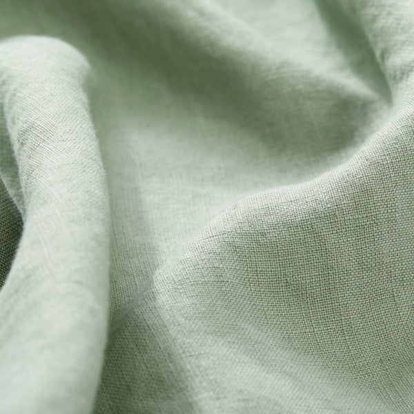 Lichen Green Linen Zip-Up Overshirt - Fitz & Fro