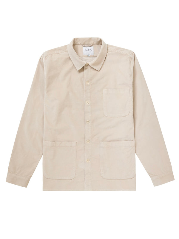 Cord Overshirt - Light Stone