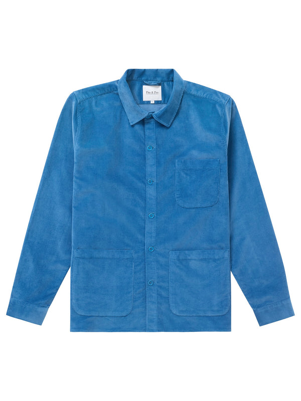 Cord Overshirt - Dusty Blue