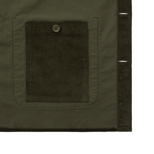 Cord Overshirt - Dark Olive