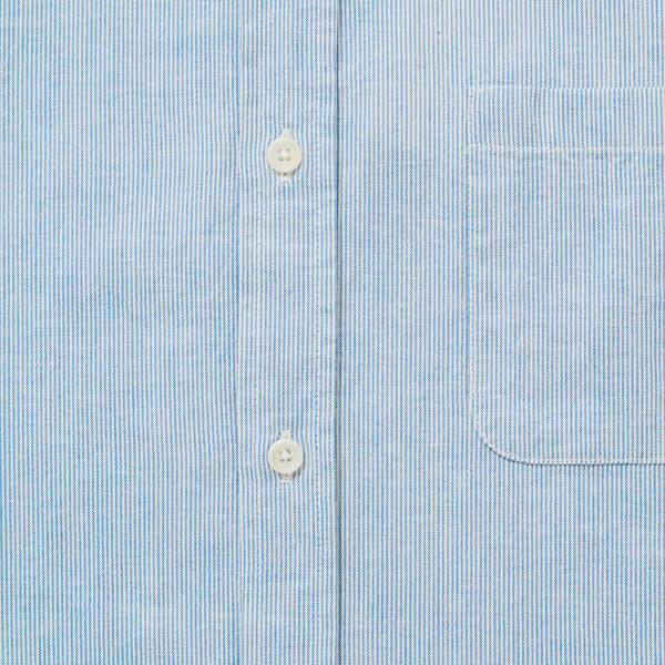 Cotton Short Sleeve - Blue Stripe