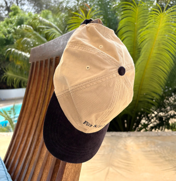 Cord Cap - Navy & Stone