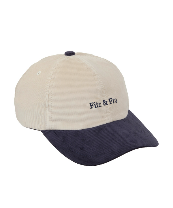 Cord Cap - Navy & Stone