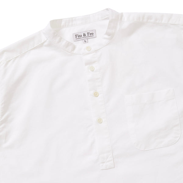 Organic Oxford Popover Shirt - White