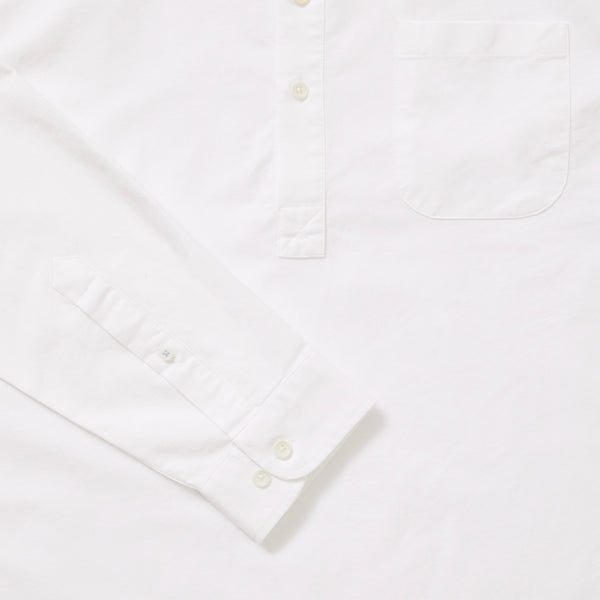 Organic Oxford Popover Shirt - White