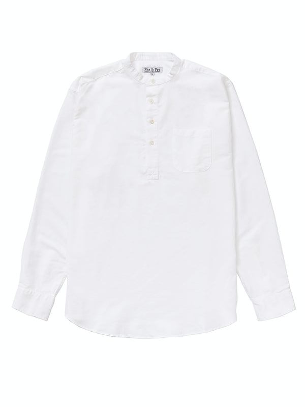 Organic Oxford Popover Shirt - White