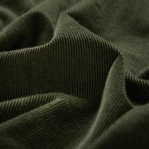 Dark Olive Cord Collarless Shirt - Fitz & Fro