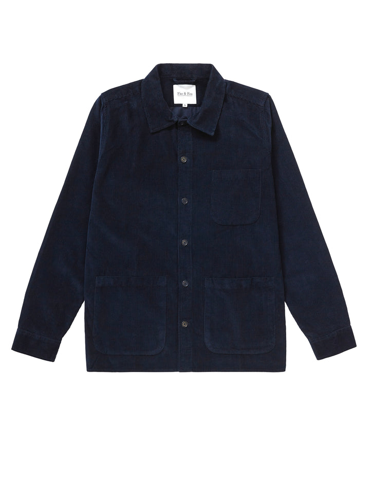Cord Overshirt - Navy Blue