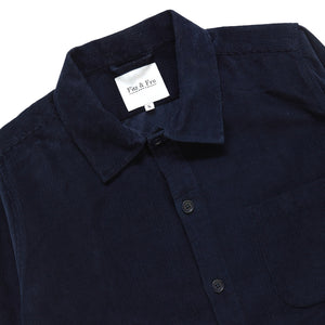 Cord Overshirt - Navy Blue